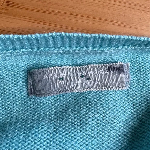 GUC Anya Hindmarch- Silk and Cashmere Embellished Cardigan. Size S - Picture 3 of 9